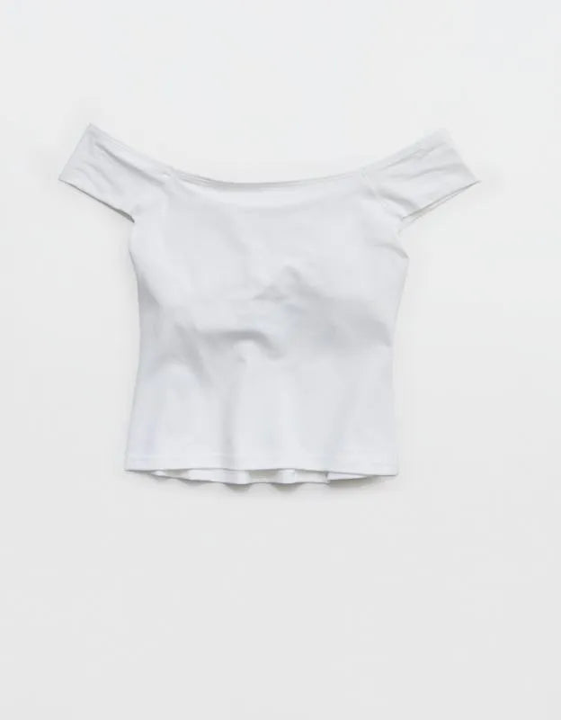OFFLINE By Aerie Real Me XTRA Off The Shoulder T-Shirt