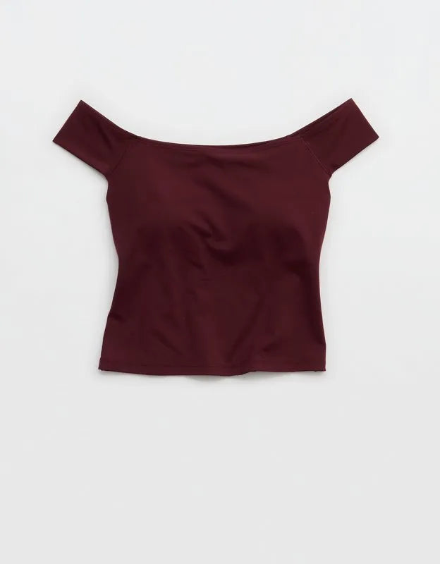 OFFLINE By Aerie Real Me XTRA Off The Shoulder T-Shirt