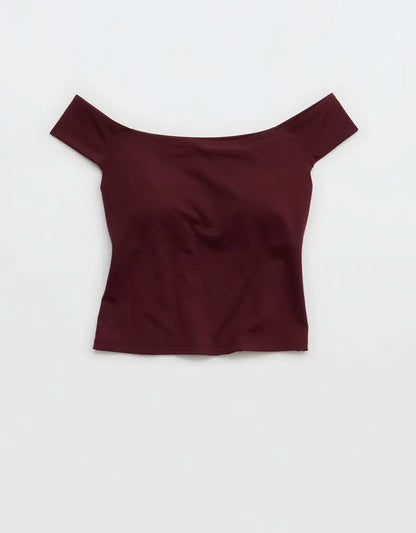 OFFLINE By Aerie Real Me XTRA Off The Shoulder T-Shirt