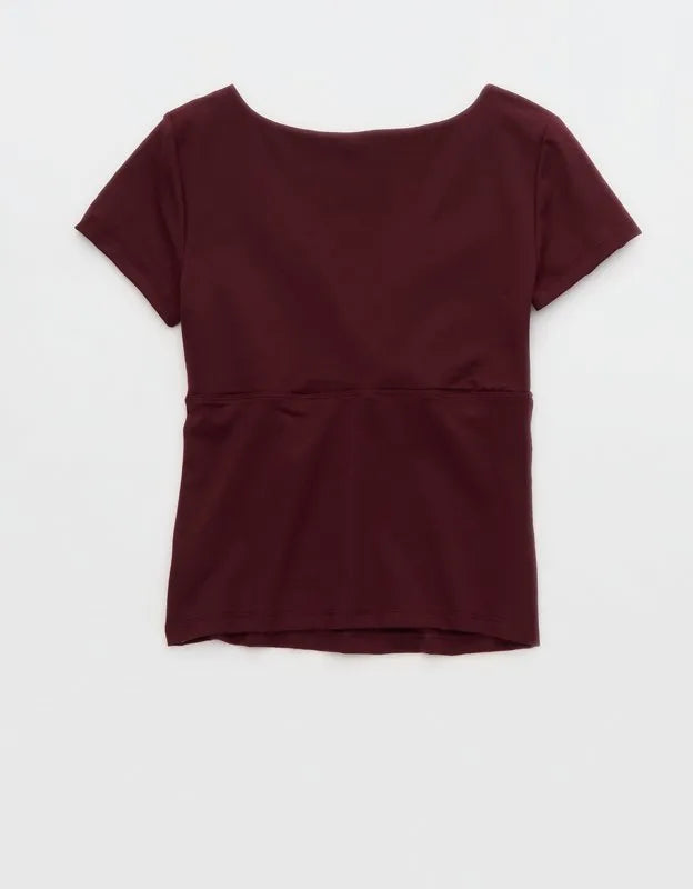 OFFLINE By Aerie The Hugger Sweetheart Short Sleeve T-Shirt