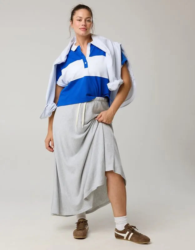 OFFLINE By Aerie Pique Rugby Polo T-Shirt