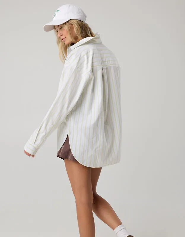 OFFLINE By Aerie Oxford Oversized Long Sleeve Button Up Shirt