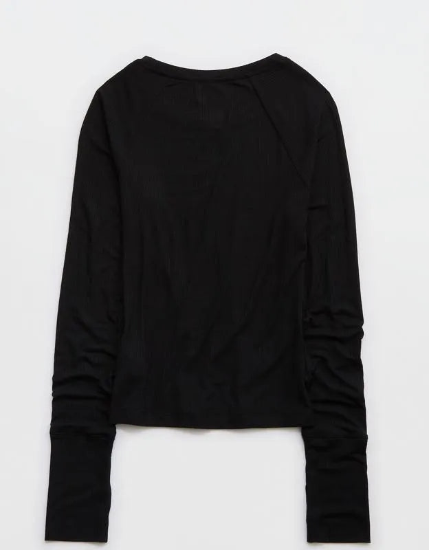OFFLINE By Aerie Thumbs Up Fitted Ribbed T-Shirt
