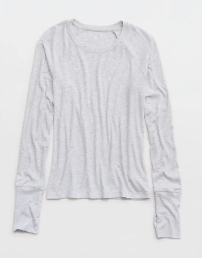 OFFLINE By Aerie Thumbs Up Fitted Ribbed T-Shirt