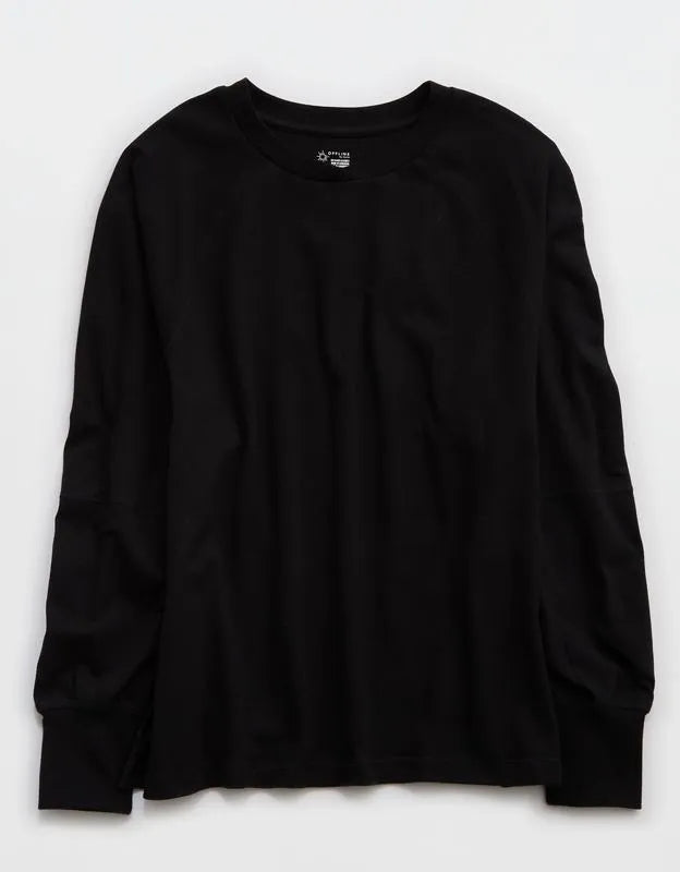 OFFLINE By Aerie Pique Long Sleeve T-Shirt