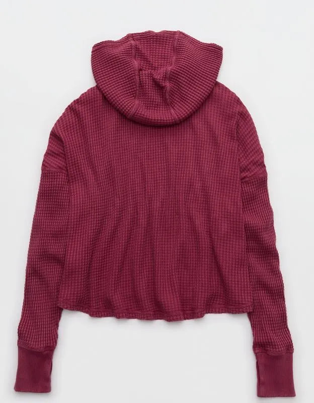 OFFLINE By Aerie Wow! Waffle Hoodie