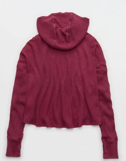 OFFLINE By Aerie Wow! Waffle Hoodie