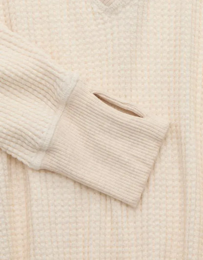 OFFLINE By Aerie Wow! Waffle Long Sleeve V Neck T-Shirt