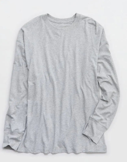 OFFLINE By Aerie Let's Stretch Long Sleeve Boyfriend T-Shirt