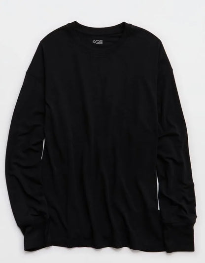OFFLINE By Aerie Let's Stretch Long Sleeve Boyfriend T-Shirt