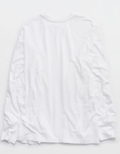OFFLINE By Aerie Let's Stretch Long Sleeve Boyfriend T-Shirt