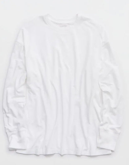 OFFLINE By Aerie Let's Stretch Long Sleeve Boyfriend T-Shirt