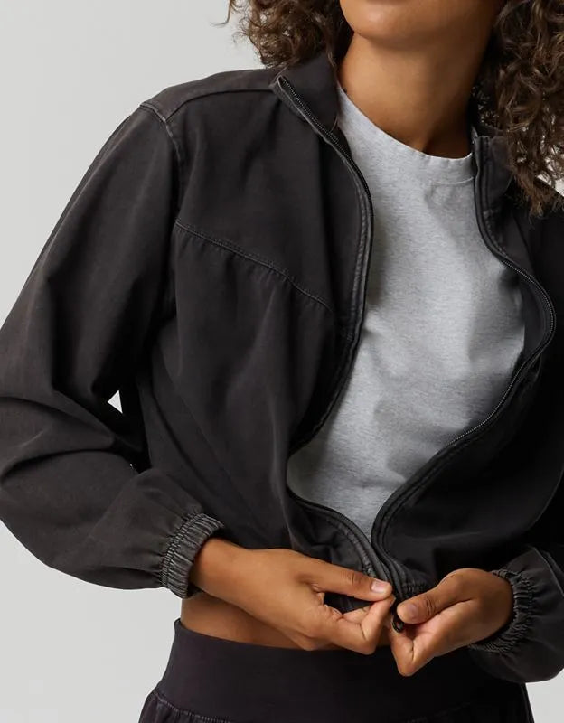 OFFLINE By Aerie OG Cotton Full Zip Sweatshirt