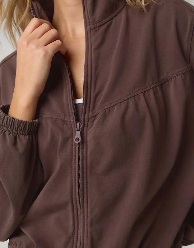 OFFLINE By Aerie OG Cotton Full Zip Sweatshirt
