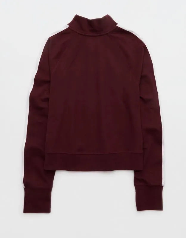 OFFLINE By Aerie Pique Long Sleeve Full Zip