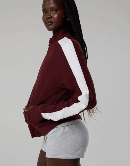 OFFLINE By Aerie Pique Long Sleeve Full Zip