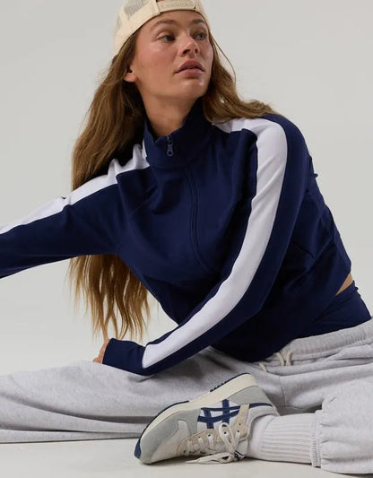 OFFLINE By Aerie Pique Long Sleeve Full Zip