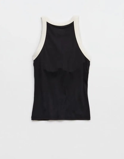 OFFLINE By Aerie Real Me Ringer High Neck Tank Top