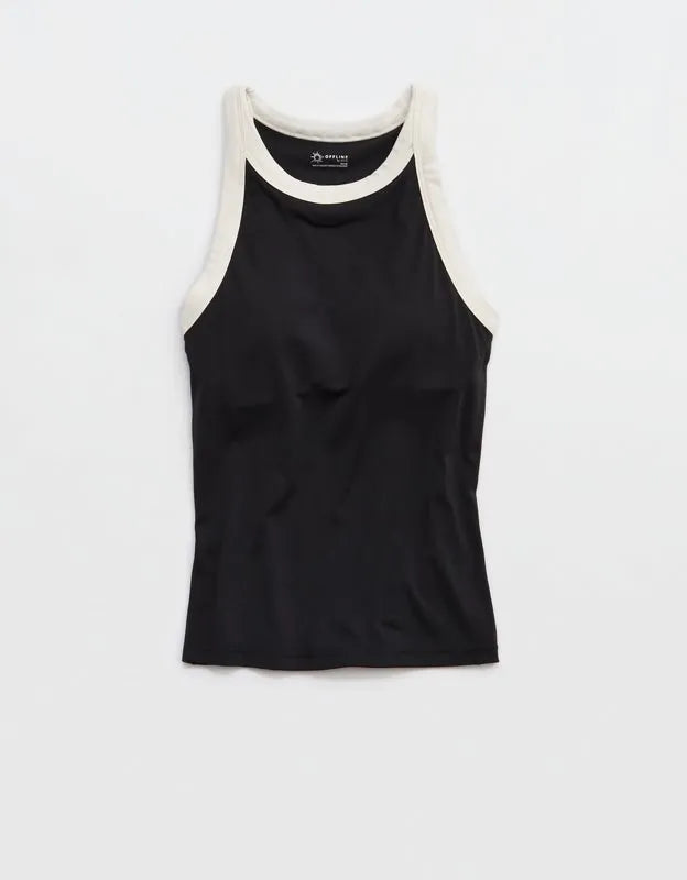 OFFLINE By Aerie Real Me Ringer High Neck Tank Top