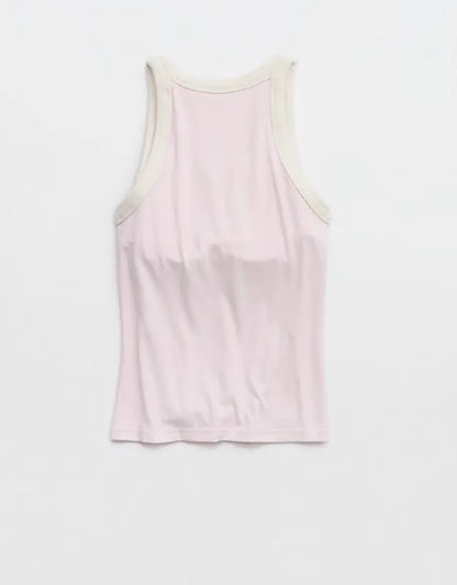 OFFLINE By Aerie Real Me Ringer High Neck Tank Top