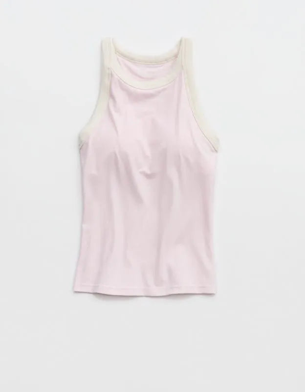 OFFLINE By Aerie Real Me Ringer High Neck Tank Top