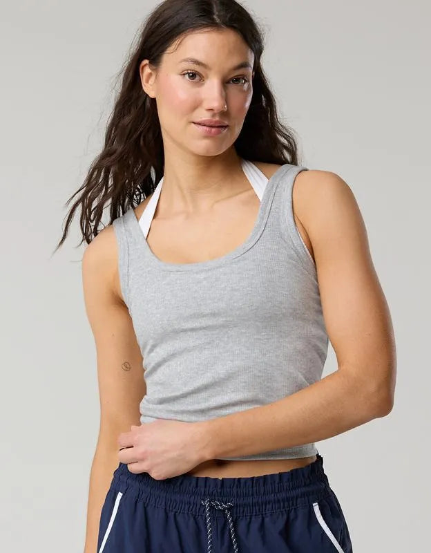 OFFLINE By Aerie Thumbs Up Square Neck Tank Top