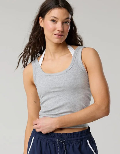 OFFLINE By Aerie Thumbs Up Square Neck Tank Top