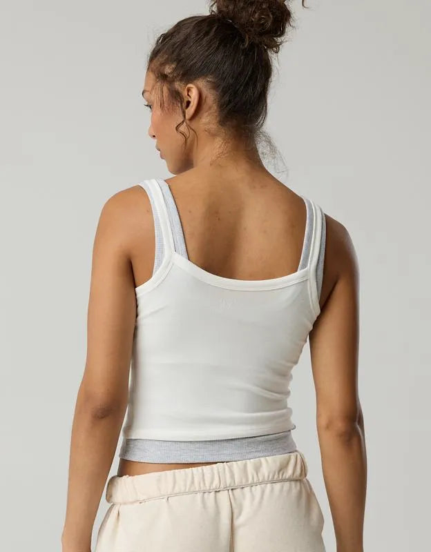 OFFLINE By Aerie Let's Stretch Ringer Tank Top