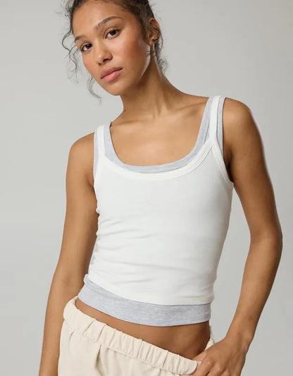 OFFLINE By Aerie Let's Stretch Ringer Tank Top