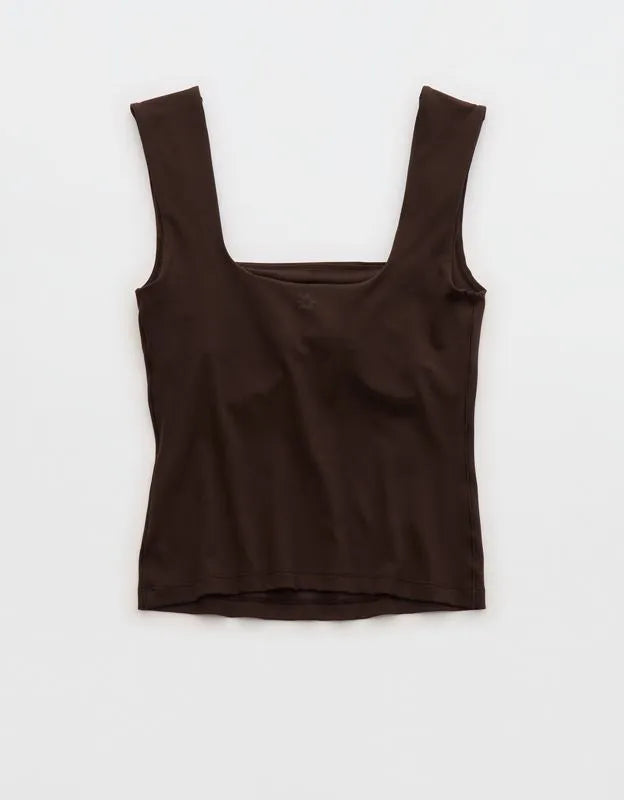 OFFLINE By Aerie Real Me Square Neck Tank Top