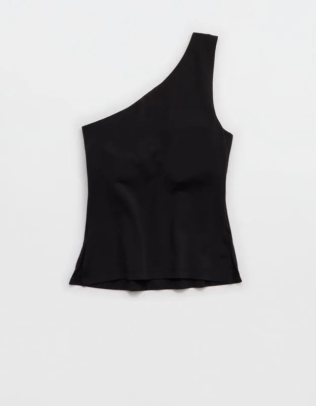 OFFLINE By Aerie Real Me XTRA One Shoulder Tank Top