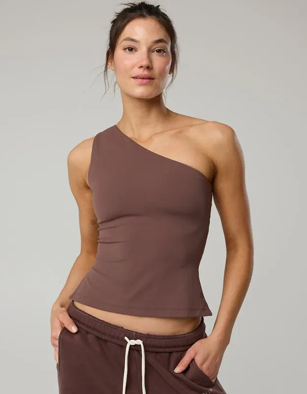 OFFLINE By Aerie Real Me XTRA One Shoulder Tank Top