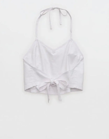 OFFLINE By Aerie Oxford Tie Back Tank Top
