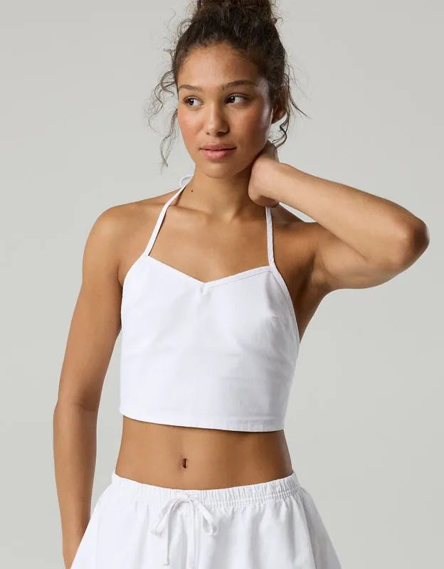 OFFLINE By Aerie Oxford Tie Back Tank Top