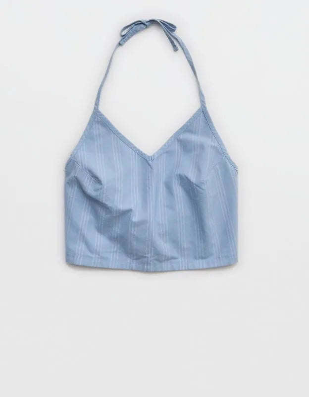 OFFLINE By Aerie Oxford Tie Back Tank Top