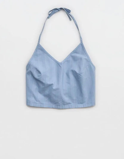 OFFLINE By Aerie Oxford Tie Back Tank Top