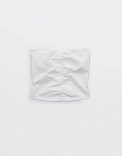 OFFLINE By Aerie OG Cotton Ruched Tube Top