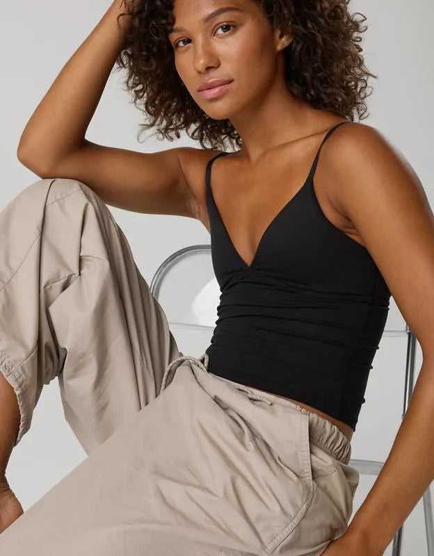 OFFLINE By Aerie The Hugger Plunge Tank Top