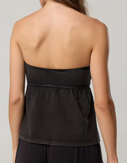 OFFLINE By Aerie OG Cotton Peplum Tube Top