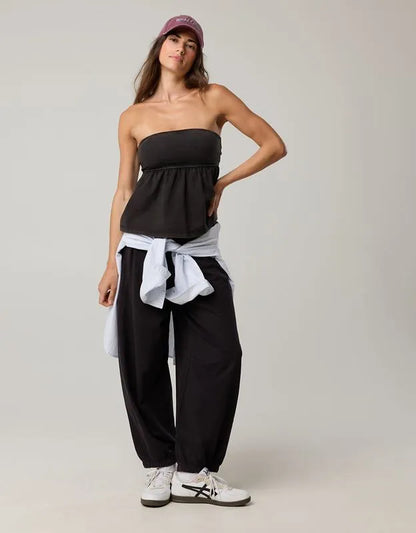 OFFLINE By Aerie OG Cotton Peplum Tube Top