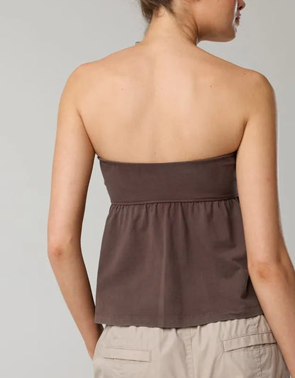 OFFLINE By Aerie OG Cotton Peplum Tube Top