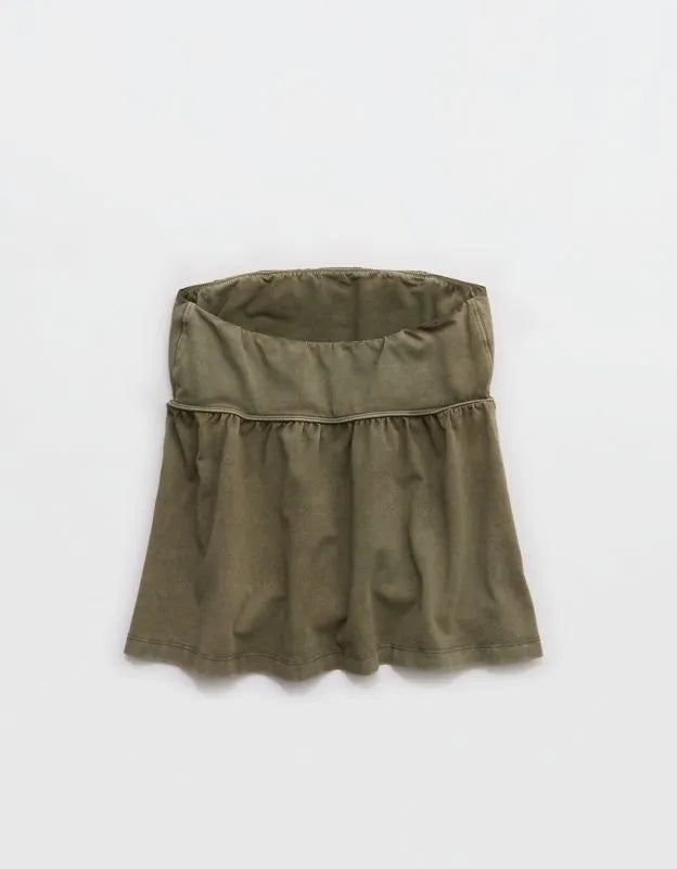 OFFLINE By Aerie OG Cotton Peplum Tube Top