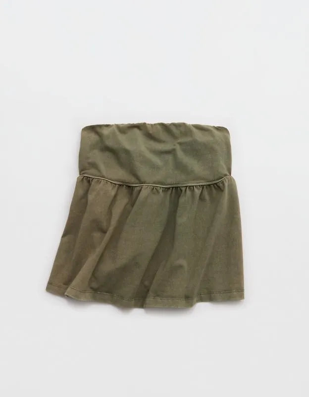 OFFLINE By Aerie OG Cotton Peplum Tube Top