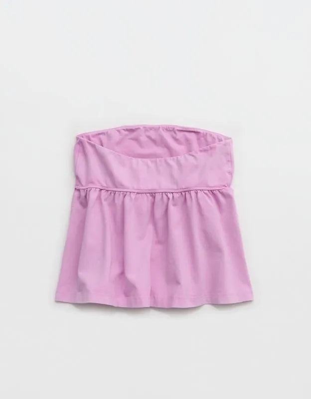 OFFLINE By Aerie OG Cotton Peplum Tube Top