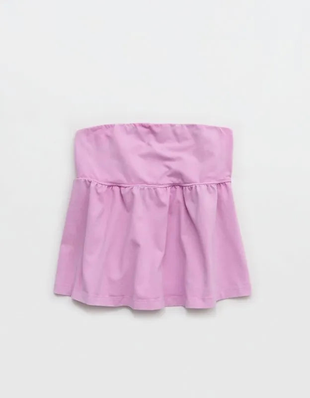 OFFLINE By Aerie OG Cotton Peplum Tube Top