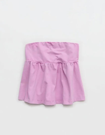 OFFLINE By Aerie OG Cotton Peplum Tube Top