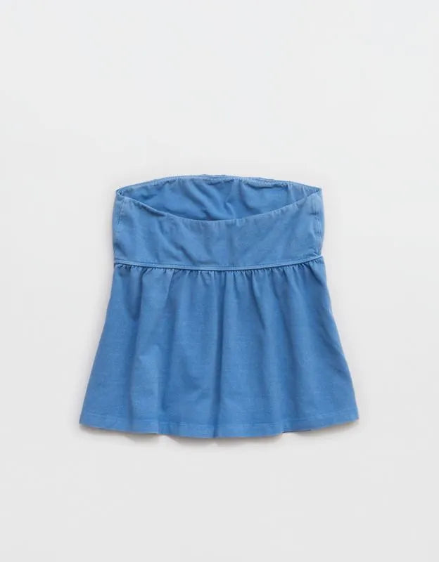 OFFLINE By Aerie OG Cotton Peplum Tube Top
