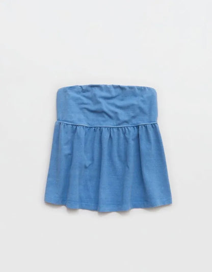 OFFLINE By Aerie OG Cotton Peplum Tube Top