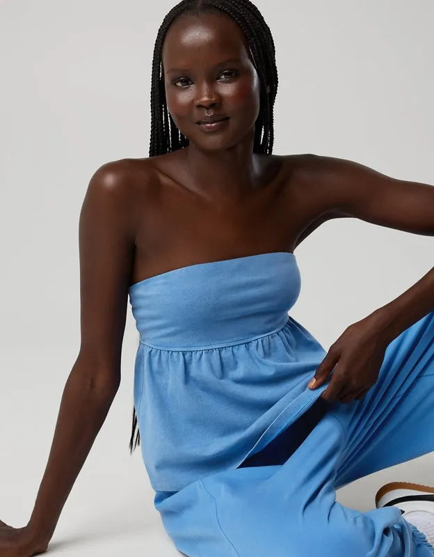 OFFLINE By Aerie OG Cotton Peplum Tube Top