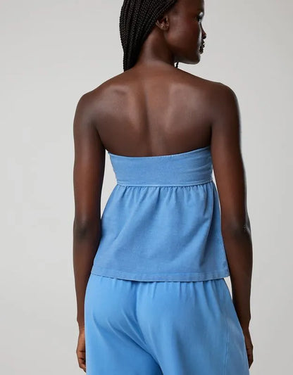 OFFLINE By Aerie OG Cotton Peplum Tube Top